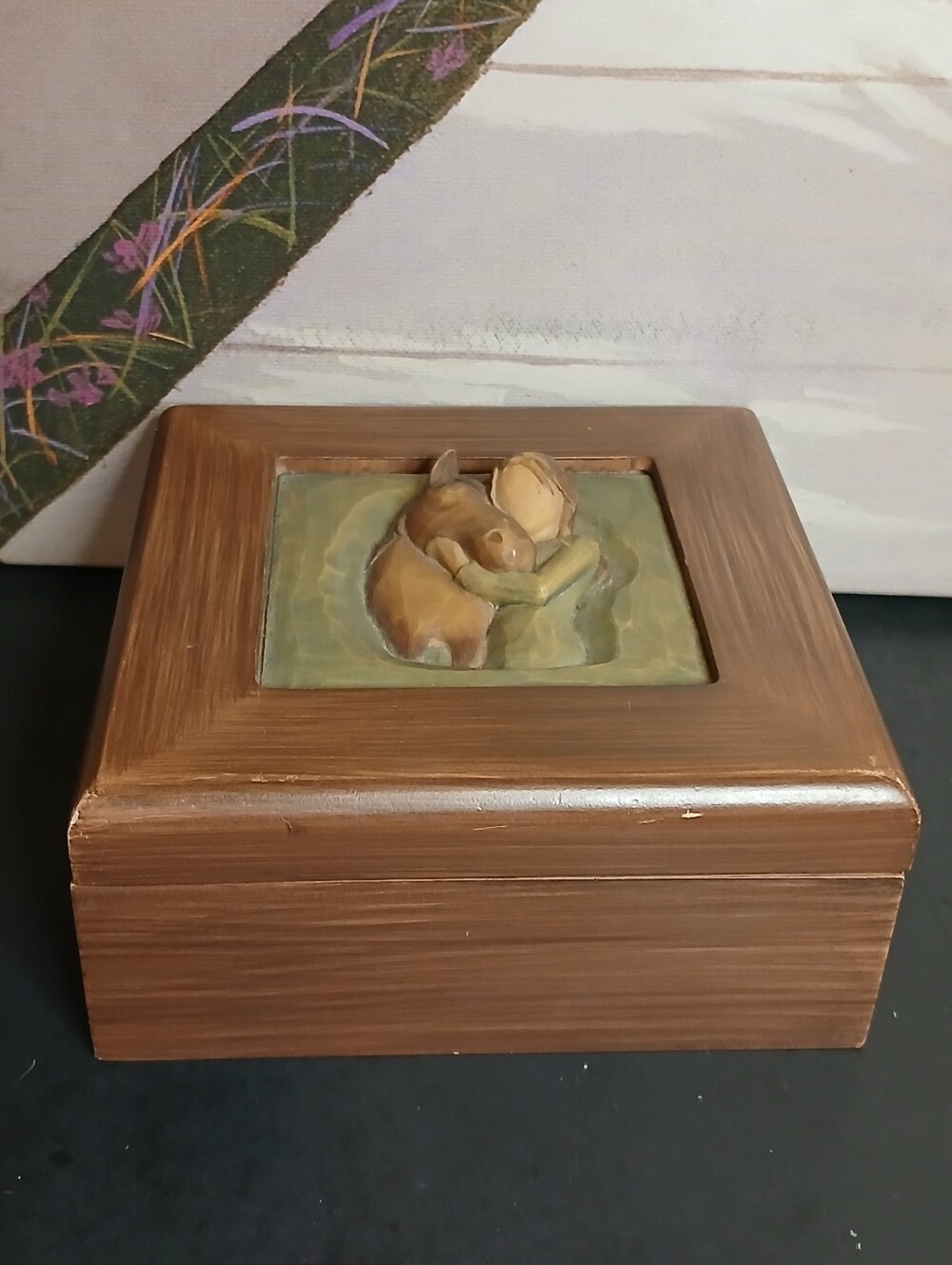 Willow Tree Quiet Strength Sculpted Hand Painted Memory Box